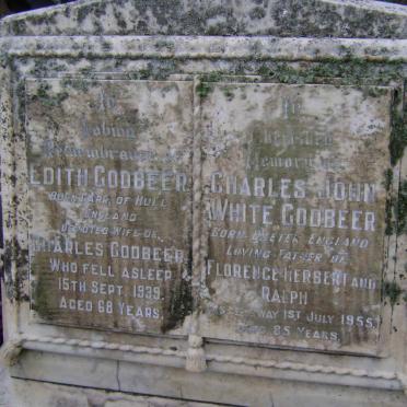 GODBEER Charles John White -1955 &amp; Edith -1939