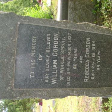 GORDON William -1937 &amp; Rebecca -1964