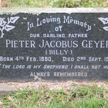 GEYER Pieter Jacobus 1890-1969