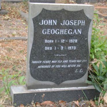 GEOGHEGAN John Joseph 1928-1973