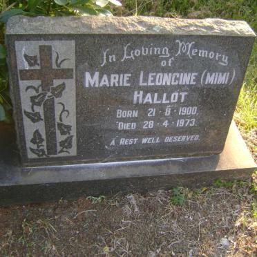 HALLOT Marie Leoncine 1900-1973