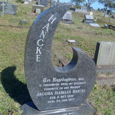 HANCKE Jacoba Isabella 1932-1977