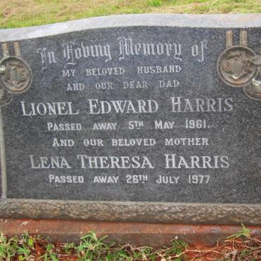 HARRIS Lionel Edward -1961 &amp; Lena Theresa -1977