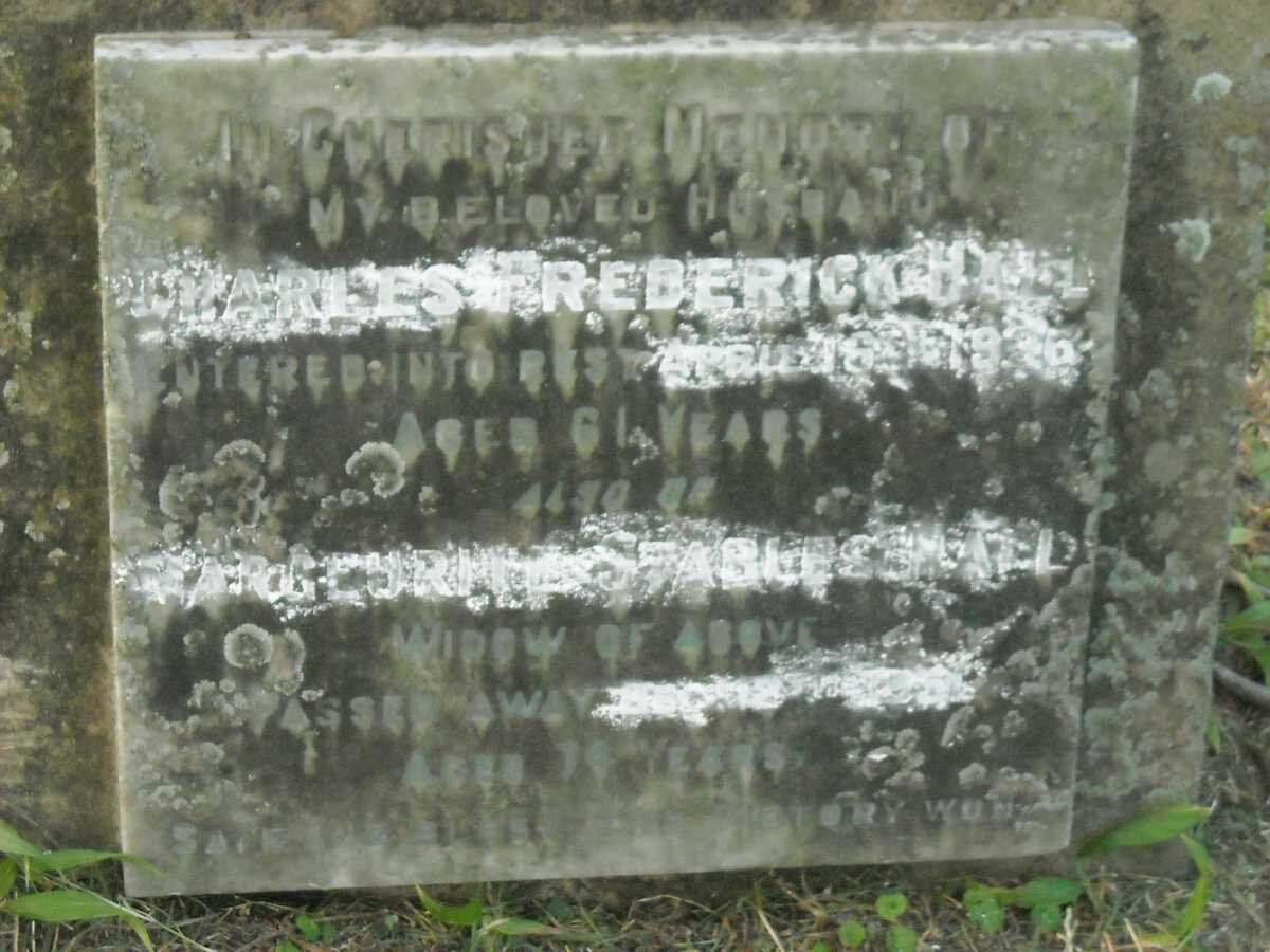 HALL Charles Frederick -1936 &amp; Margeurite Stables -1951