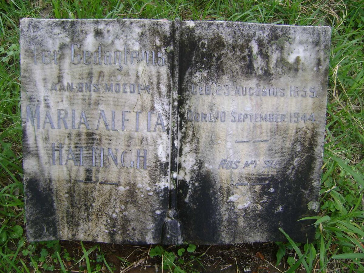 HATTINGH Maria Aletta 1859-1944