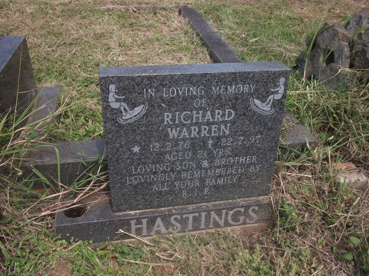HASTINGS Richard Warren 1976-1997