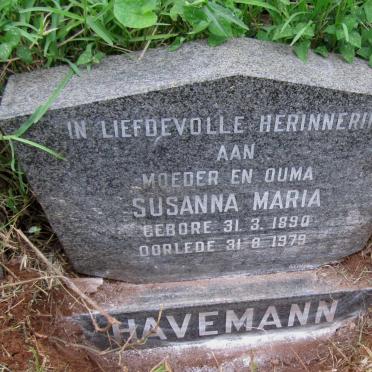 HAVEMANN Susanna Maria 1890-1979