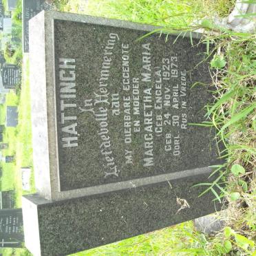 HATTINGH Margaretha Maria nee ENGELA 1923-1973