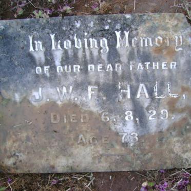 HALL J.W.F. -1929