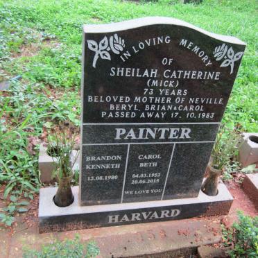 HARVARD Sheila Catherine -1983 :: PAINTER Brandon Kenneth -1980 :: PAINTER Carol Beth 1952-2015