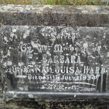 HARDEN Barbara Johanna Louisa -1934