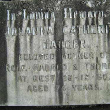 HAUGEN Johanna Catherina -1960