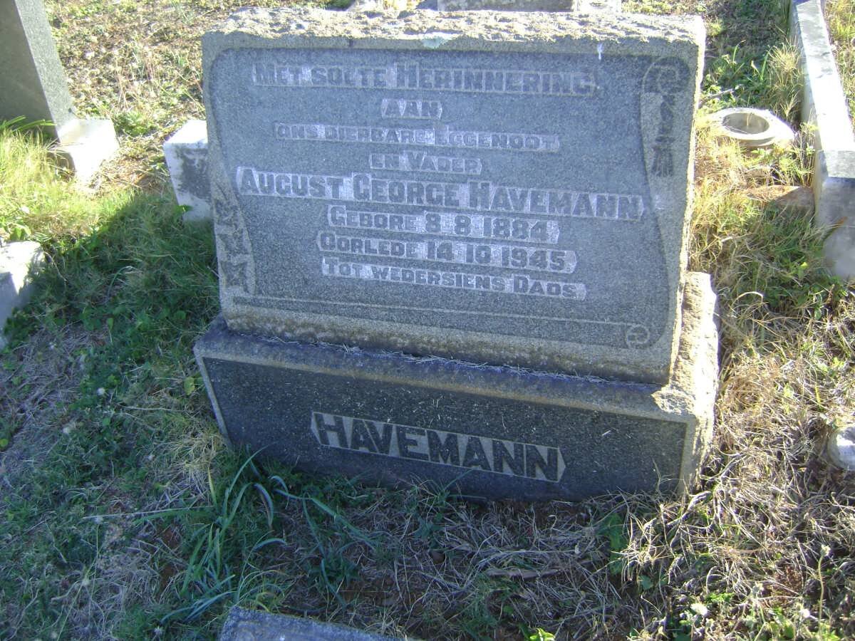 HAVEMANN August George 1884-1945 &amp; Louisa Maria Jacoba NEL 1892-1956