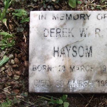 HAYSOM David 1917-1979 &amp; Antoinette G.B. 1920-1999 :: HAYSOM Gladys M. E. 1890-1981 :: HAYSOM Derek W.R. 1913-1985