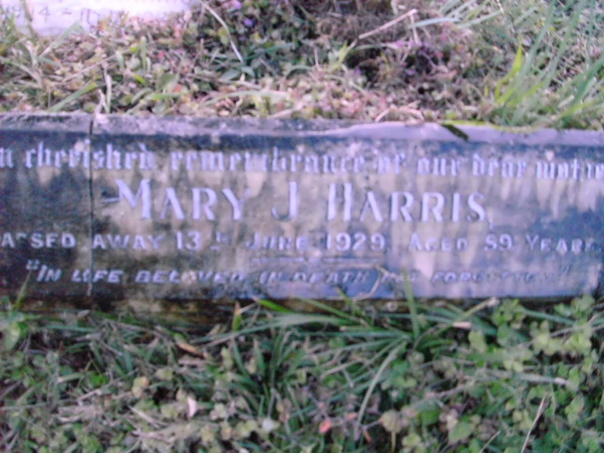 HARRIS Thelma Ellen 1904-1983:: HARRIS Mary J. -1929
