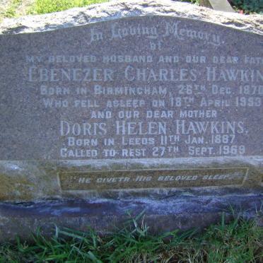 HAWKINS Ebenezer Charles 1870-1953 &amp; Doris Helen 1887-1969
