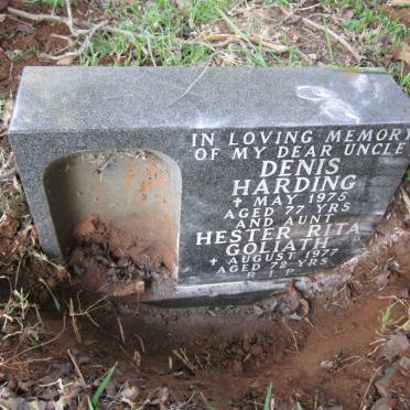 HARDING Denis -1975 &amp; Hester Rita Goliath -1977