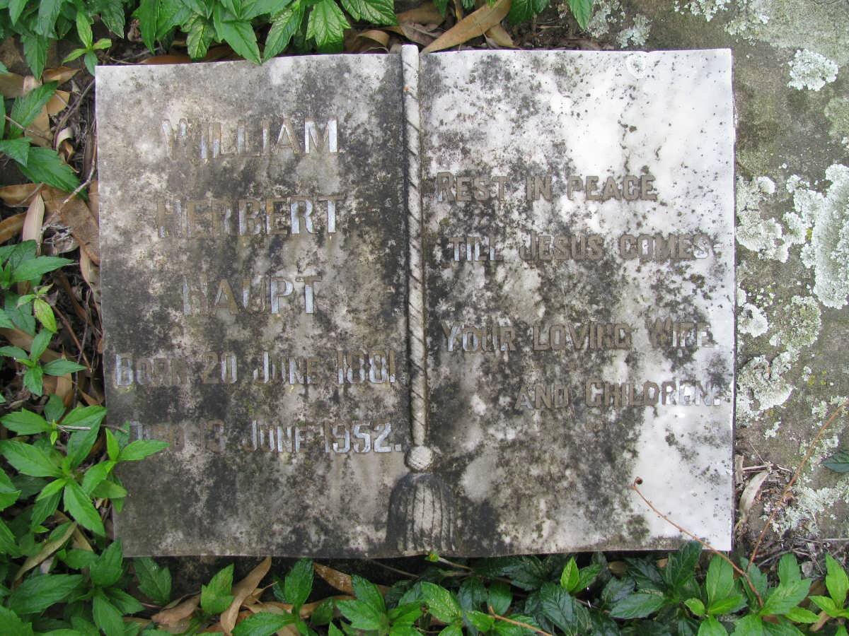 HAUPT William Herbert 1881-1952