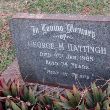 HATTINGH George M. -1965