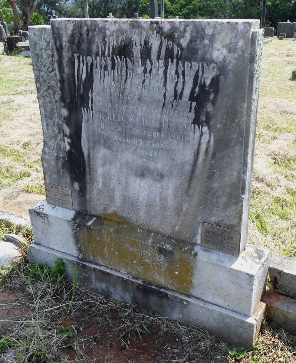 HARDING Thomas Winslade -1946 &amp; Winifred Alice -1960 :: HARDING Jack Vivian 1914-1968