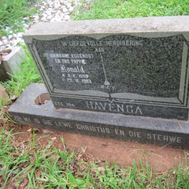 HAVENGA Ronald 1953-1983