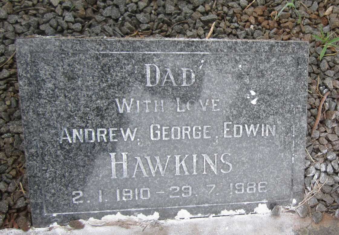HAWKINS Andrew George Edwin 1910-1986