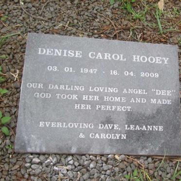 HOOEY Denise Carol 1947-2009