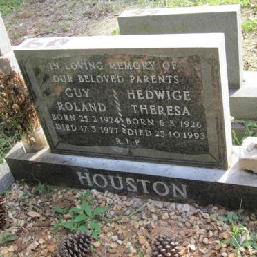 HOUSTON Guy Roland 1924-1977 &amp; Hedwige Theresa 1926-1993