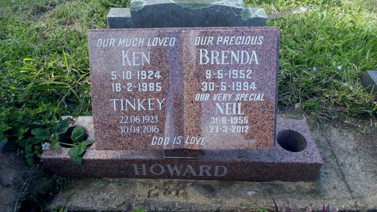 HOWARD Ken 1924-1985 :: HOWARD Tinkey 1923-2016 :: HOWARD Brenda 1952-1994 :: HOWARD Neil 1955-2012