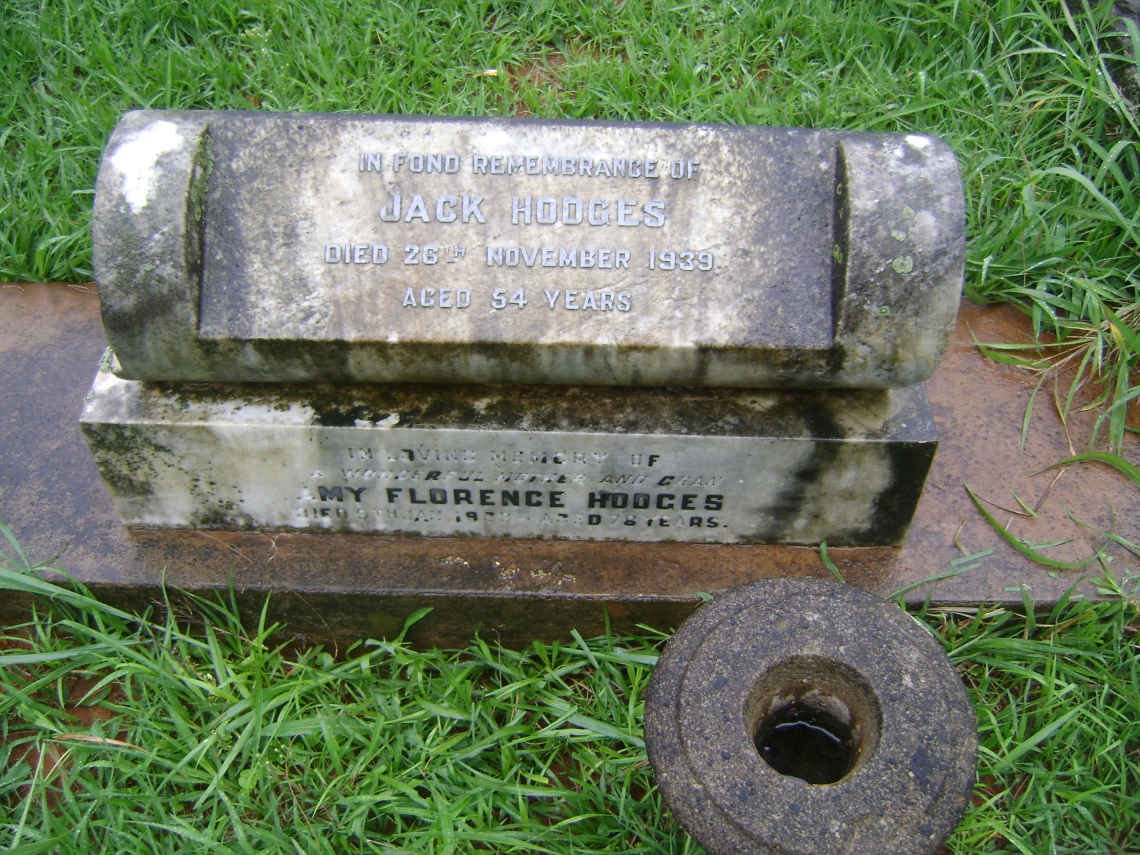 HODGES Jack -1939 &amp; Amy Florence -1968