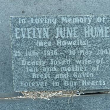 HOWELLS Lorenzo Edward 1911-1999 &amp; Marjorie Jane -1971 :: HUME Evelyn June nee HOWELLS 1936-2001