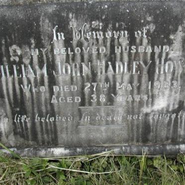 HOWARD William John Hadley -1933