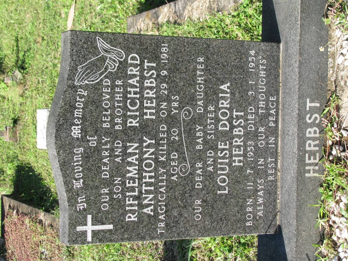 HERBST Richard Anthony -1981 :: HERBST Louise Doria 1953-1954