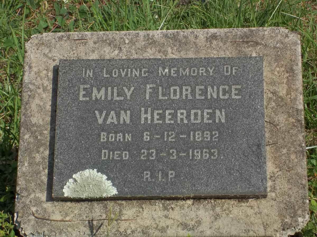 HEERDEN Emily Florence, van 1892-1963