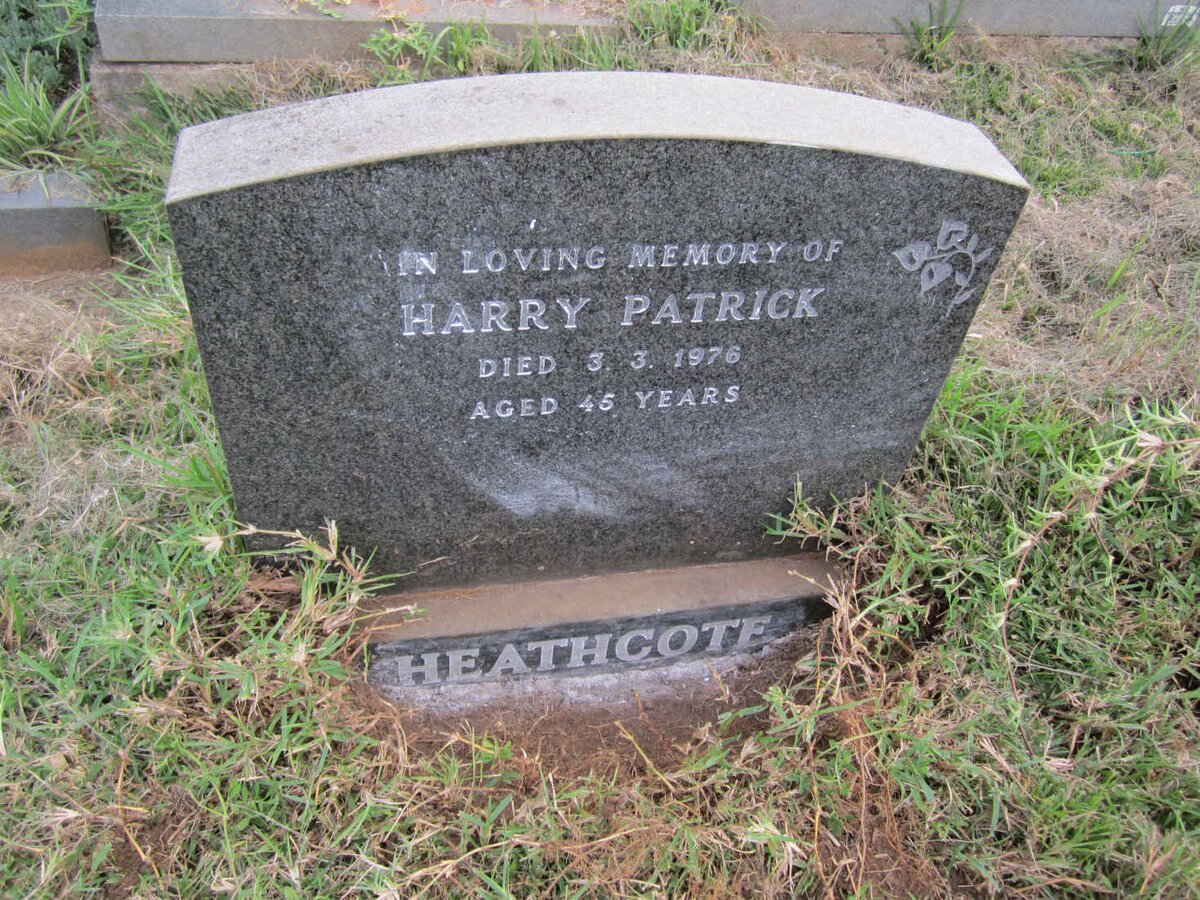 HEATHCOTE Harry Patrick -1976