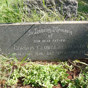 HENDERSON Gordon George 1908-1970