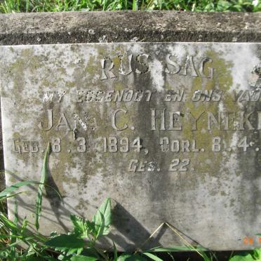 HEYNEKE Jan C. 1894-1959