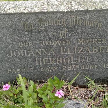 HERHOLDT Johanna Elizabeth -1967