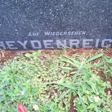 HEYDENREICH Theunis Johannes Pieter 1915-1972 &amp; Elizabeth M.M.V. 1906-1980