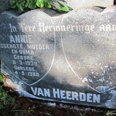 HEERDEN Annie, van 1939-1988