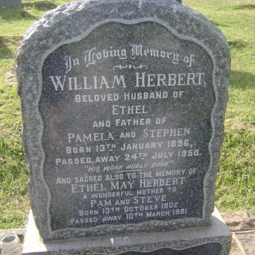 HERBERT William 1896-1950 &amp; Ethel May 1902-1981