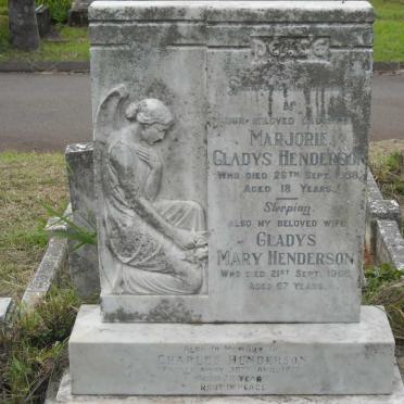 HENDERSON Marjorie Gladys -1938 :: HENDERSON Charles -1978 &amp; Gladys Mary -1966