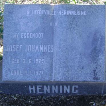 HENNING Josef Johannes 1925-1977