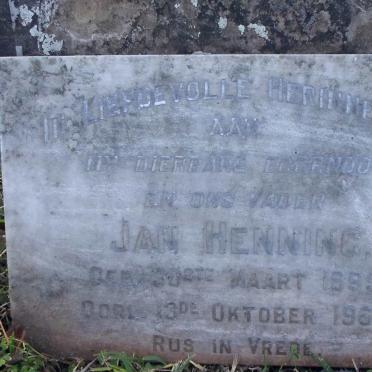 HENNING Jan 1895-1965