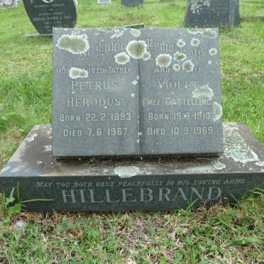 HILLEBRAND Petrus Herodus 1893-1967 &amp; Violet CASTELLING 1910-1969