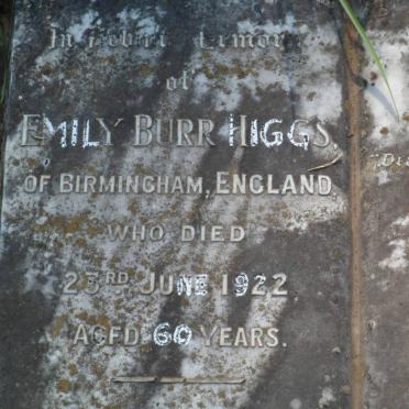 HIGGS Emily Burr -1922