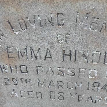 HINDLE Frank -1947 &amp; Emma -1943