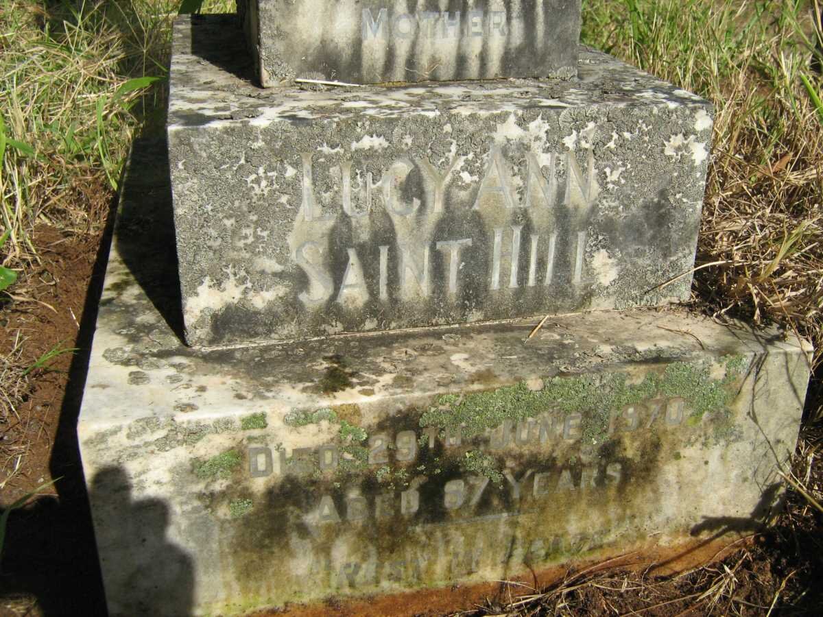 HILL Lucy Ann, Saint -1970