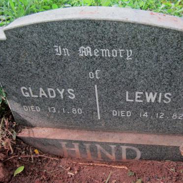 HIND Lewis -1982 &amp; Gladys -1980