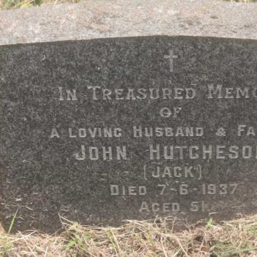 HUTCHESON John -1937